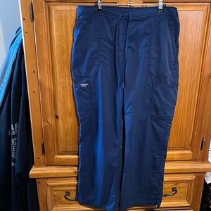 Cherokee Workwear Navy Blue Scrub Pants, Large